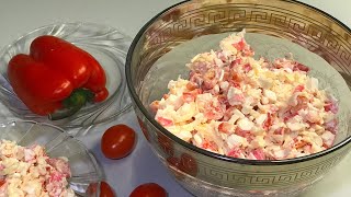 Салат Красное море Предельно простой но с удивительным вкусом Взяла себе в копилку [upl. by Yirinec]