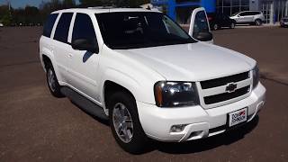 2007 Chevrolet Trailblazer LT 4WD Summit White H18017B [upl. by Noyek]