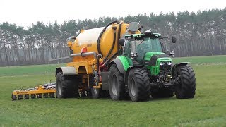 Slurry injection with DeutzFahr amp Veenhuis [upl. by Nikkie]