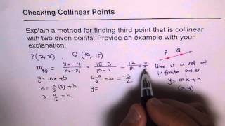 How To Find Collinear Points That Point Lies On Lines [upl. by Camfort]