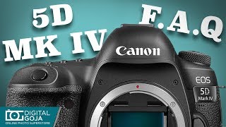 Most Asked Questions for Canon EOS 5D Mark IV Camera [upl. by Mella573]