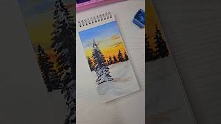 Easy painting idea😇🥰 art artist diy gouache painting youtubeshorts trending shorts reels [upl. by Maxi]