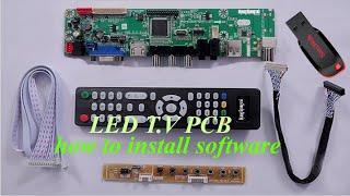 how to install software china LED TV board [upl. by Atisusej]