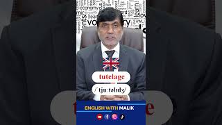 How to Pronounce Tutelage engwithmalik pronunciation spokenenglish css3 suffix motivation [upl. by Roana]