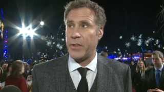 ANCHORMAN 2 PREMIERE Will Ferrell Paul Rudd and Steve Carell talk recovering from TV bloopers [upl. by Gallager523]