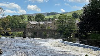 Picturesque Linton Falls on the River Wharfe at Grassington  Walks in Dales National Park [upl. by Znerol163]