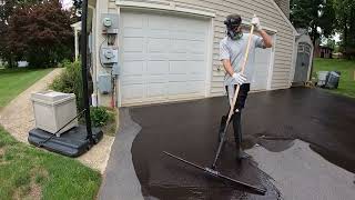 Professional Driveway Sealcoating 175 “The Solo Seal EPquot [upl. by Wooster696]