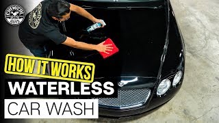 How Does Waterless Car Wash Work  Black Paint Bentley Continental GT  Chemical Guys Car Care [upl. by Liatnahs]