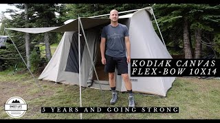 Kodiak Canvas FlexBow 10x14 Tent  5 Years and Going Strong Update Review Tutorial [upl. by Ullman191]