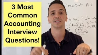 3 most frequently asked accounting interview questions [upl. by Geoffry38]