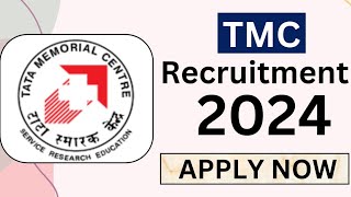 TMC Recruitment 2024 Notification Out Technician – C Posts [upl. by Haorbed]