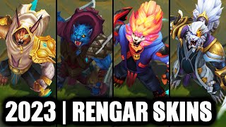 ALL RENGAR SKINS SPOTLIGHT 2023  League of Legends [upl. by Hilly]