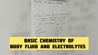 Topic 2 Basic Chemistry of Body Fluids and Electrolytes [upl. by Attiuqram]