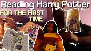 READING HARRY POTTER FOR THE FIRST TIME🪄READING VLOG [upl. by Tatianas]