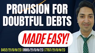 How to ANSWER Provision For Doubtful Debts Account [upl. by Ahsead]