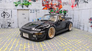 Porsche 930  911  Flatnose 118 tuning diecast [upl. by Constantine]