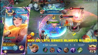 why do late games always blunders🥲  mobile legends [upl. by Assel]