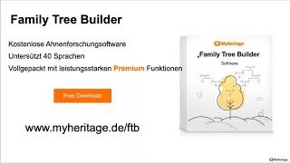 Webinar Ahnenforschung mit dem Family Tree Builder [upl. by Brinn]