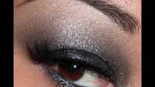 Sparkly Black smokey eye Tutorial [upl. by Ylevol]