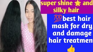 💯👍best hair mask for dry and frizzy hairhair mask for silky hair naturally [upl. by Nayk]