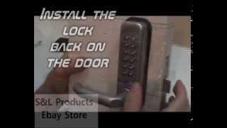 Mechanical Door Locks Digital Code Password Pin Push Button Keyless [upl. by Wilton277]