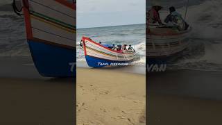 Speed Boat landing in the seashore shortsfeed [upl. by Llemar]