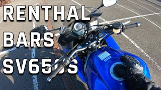 SV650S Renthal Handlebar Conversion [upl. by Elephus729]