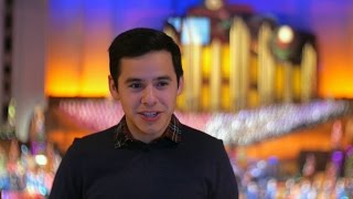 David Archuleta Reflects on Performing with The Tabernacle Choir [upl. by Hersch]