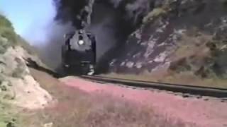 Rare VideoSteam Locomotive UP 8444 Albin Tunnel Wyoming 1983 [upl. by Ranip]