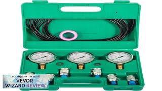 VEVOR Hydraulic Pressure Test Kit 254060Mpa 8700PSI Hydraulic Pressure Tester Test Kit Review [upl. by Neenwahs]