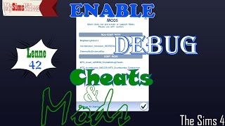 The Sims 4 Enable Debug Cheats amp Mods [upl. by Oek]