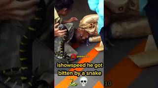 ishowspeed he got bitten by a snake🐍☠️🤣 ishowspeed speed kaicenat funny shorts viral fyp [upl. by Azaria]