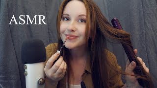 ASMR  Je me me prépare brosse cheveux maquillage chuchotement 💤💄 [upl. by Kanter]