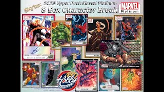 2023 Upper Deck MARVEL PLATINUM 8 Box CHARACTER Break 13 eBay 090424 [upl. by Malsi259]