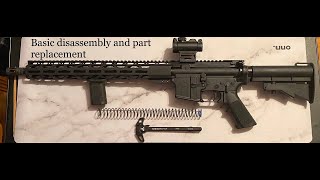 Basic disassembly and part replacement on the Radical Firearms RF15 [upl. by Ainna]