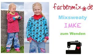 Videoanleitung Wendeshirt nähen IMKE von farbenmix [upl. by Zebedee238]