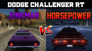 Junkman vs Manual  Dodge Challenger RT  Need for Speed Most Wanted vs Carbon [upl. by Tellford899]