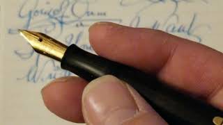 Calligraphy with Vintage Flex Fountain Pens [upl. by Airlee]