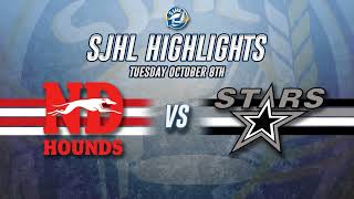 HIGHLIGHTS Notre Dame Hounds  Battlefords North Stars Oct 8 2024 [upl. by Yseulta]