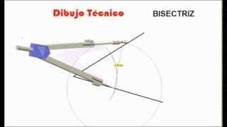 Trazados fundamentales BISECTRIZ de un ángulo [upl. by Bab]