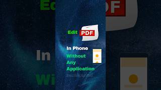 Edit PDF without any application shorts [upl. by Attevroc664]