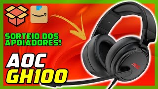 Headset Gamer AOC GH100  Unboxing [upl. by Kosaka572]