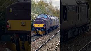 accrington railway station heritage class37 tractor 37676 0z47elr carnforth wcr [upl. by Llemaj]