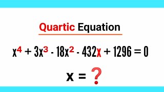 Quartic Equation can you solve for x❓  Fun Geometry Problem  math maths  geometry [upl. by Ayoral218]