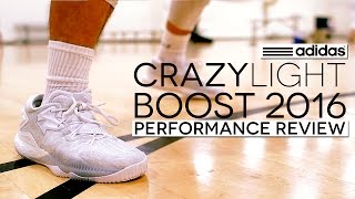 adidas CrazyLight Boost 2016  Performance Review [upl. by Oalsecnew]