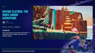 SAVING CLAYBOX Sonic Sands Adventure  Quests 2020 EP 6161 Walkthrough Gameplay The Sandbox AS4 [upl. by Wolgast]