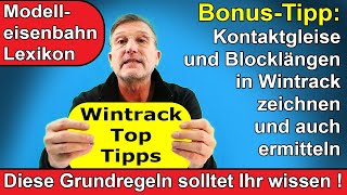 Mit Wintrack die Kontaktgleise und Blocklängen einzeichnen und berechnen [upl. by Basia]