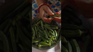 Bhindi ki Sabji Bhindi sabji Recipe Bhindi Recipe shorts ytshorts [upl. by Seabury690]