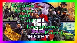 GTA 5 How To Get Unlock All The Scope Out Point For Diamond Casino Heist Part 1 Casino Scope Out [upl. by Orva]