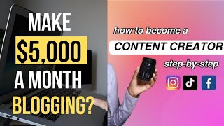 how i make 5000 Every months 30 Steps to Become a Successful Content Creator [upl. by Colier324]